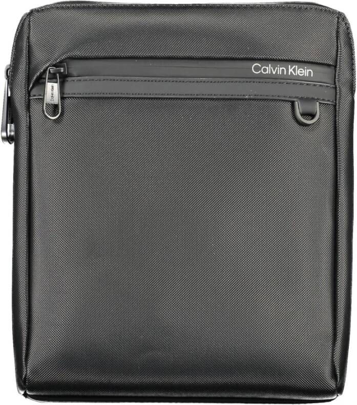 Calvin Klein Black Polyester Shoulder Bag Zwart Heren