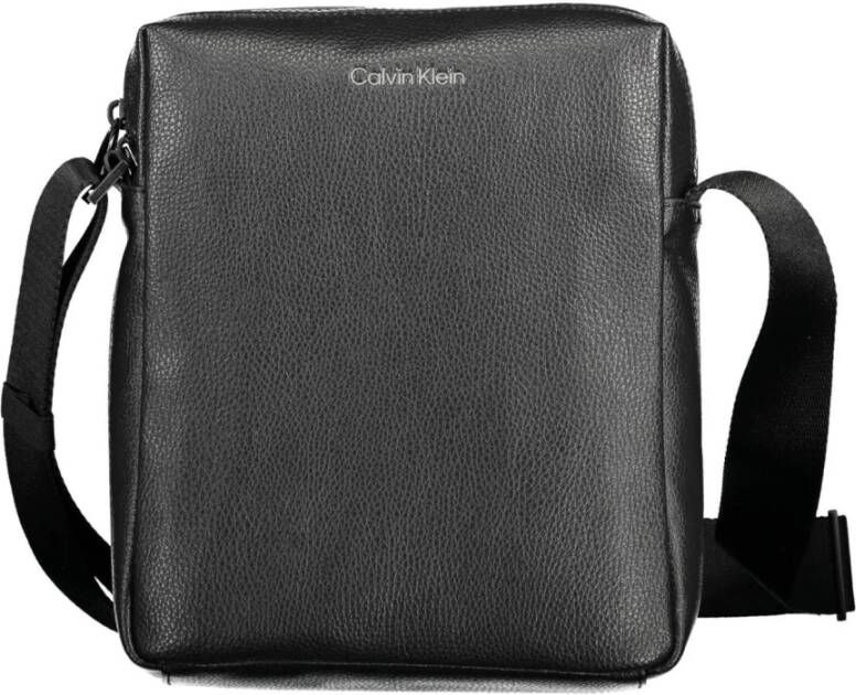 Calvin Klein Black Polyester Shoulder Bag Zwart Heren