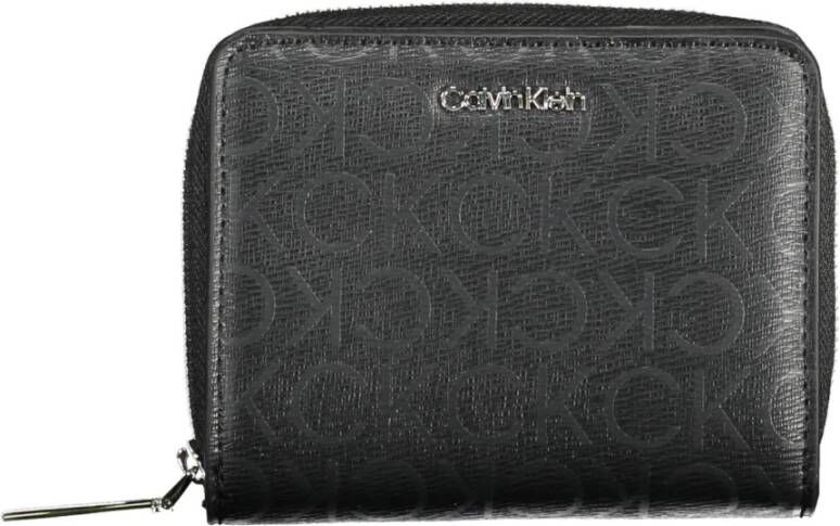 Calvin Klein Black Polyester Wallet Zwart Dames