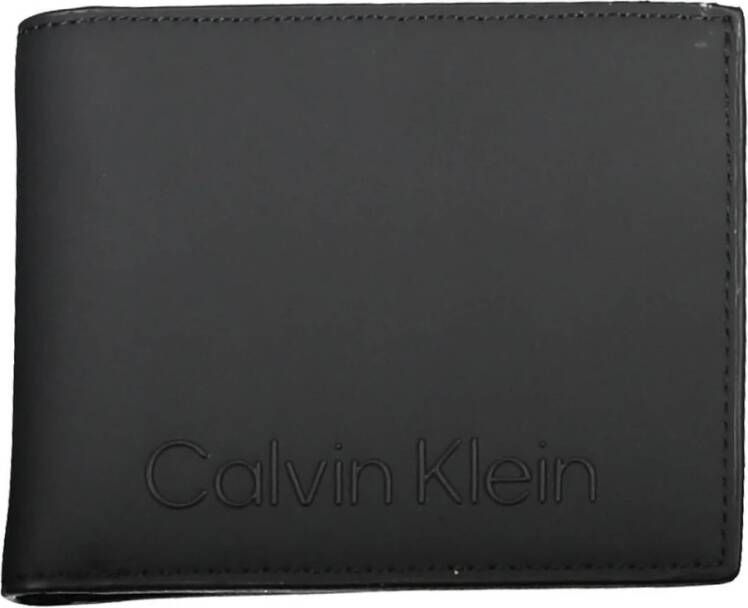 Calvin Klein Black Polyester Wallet Zwart Heren