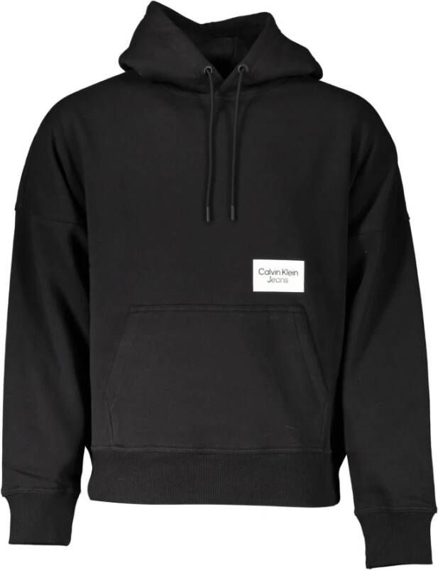 Calvin Klein Oversized hoodie met groot logo Black Heren