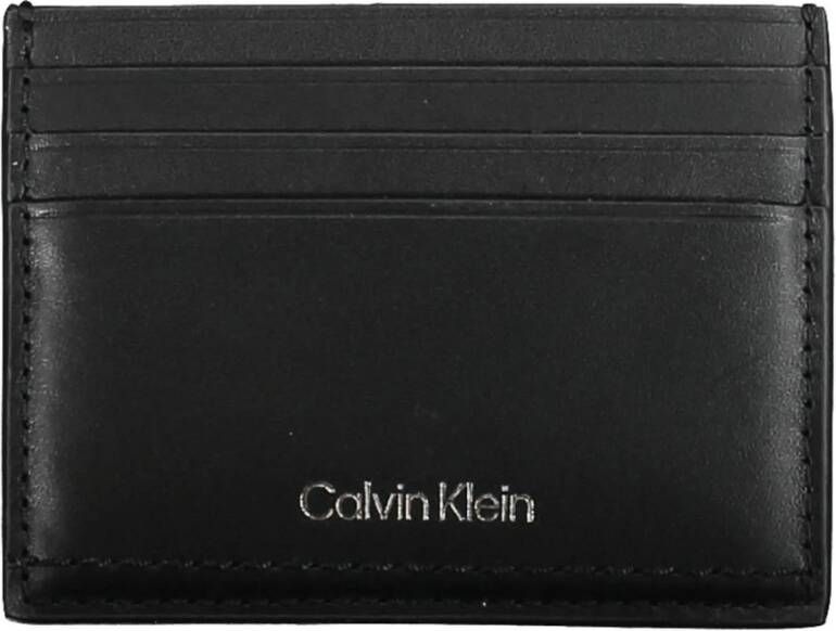 Calvin Klein Zwarte Herenportemonnee met Kaarthouder Black Heren