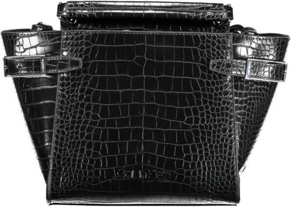 Calvin Klein Zwarte Dames Schoudertas met Verstelbare en Afneembare Band Black Dames