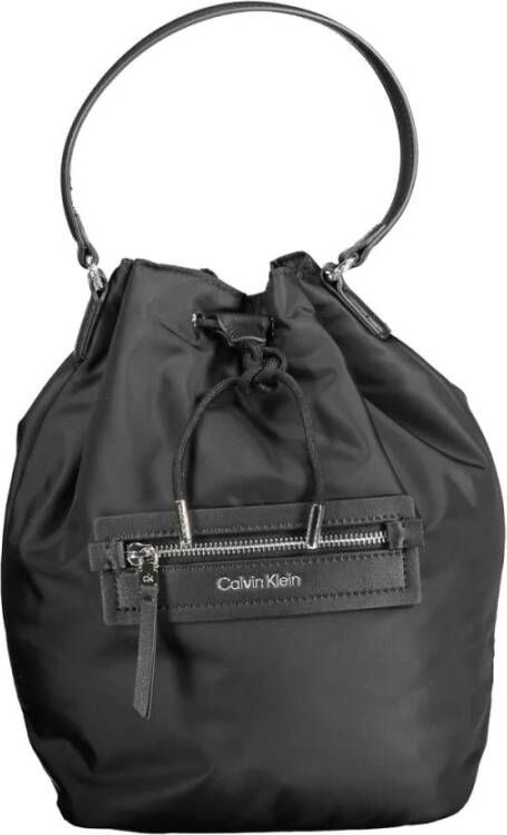 Calvin Klein Black Polyester Handbag Zwart Dames
