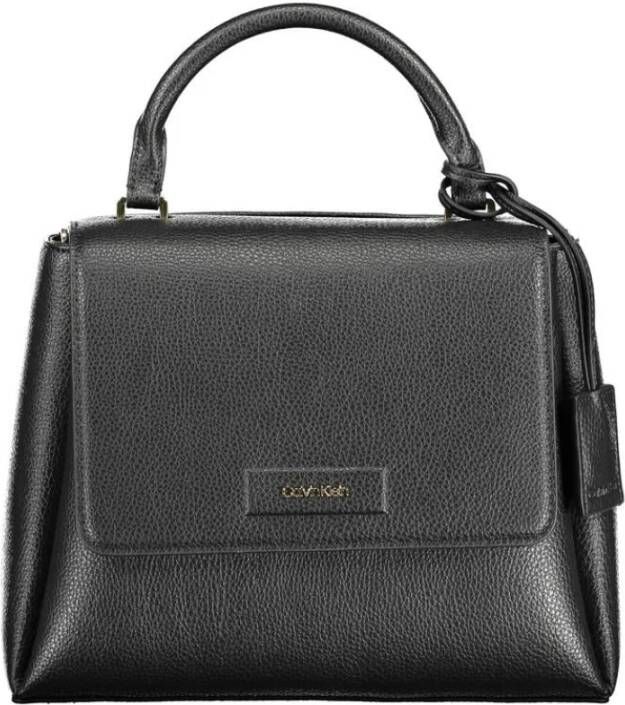 Calvin Klein Zwarte dameshandtas met afneembare band Black Dames