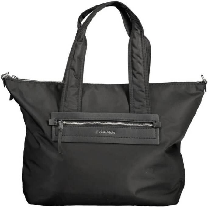 Calvin Klein Zwarte polyester handtas Zwart Dames
