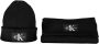 Calvin Klein Iconische Zwarte Wollen Sjaal Set Black Heren - Thumbnail 2