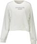 Calvin Klein Witte Sweatshirt voor Dames met Logo Print Wit Dames - Thumbnail 1