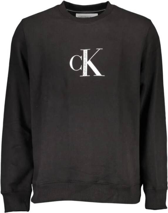 Calvin Klein Zwarte COL Sweaters Stijlvol en Comfortabel Black Heren