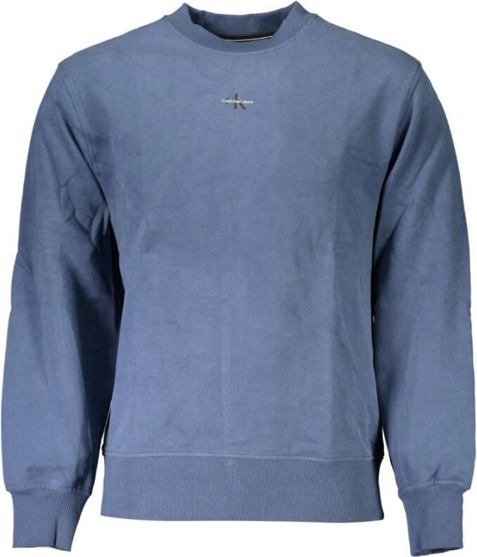 Calvin Klein Blue Sweater Blauw Heren