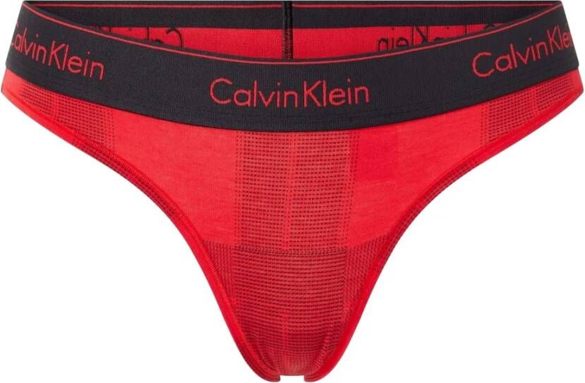 Calvin Klein Underwear String met ruitmotief model 'Thong'