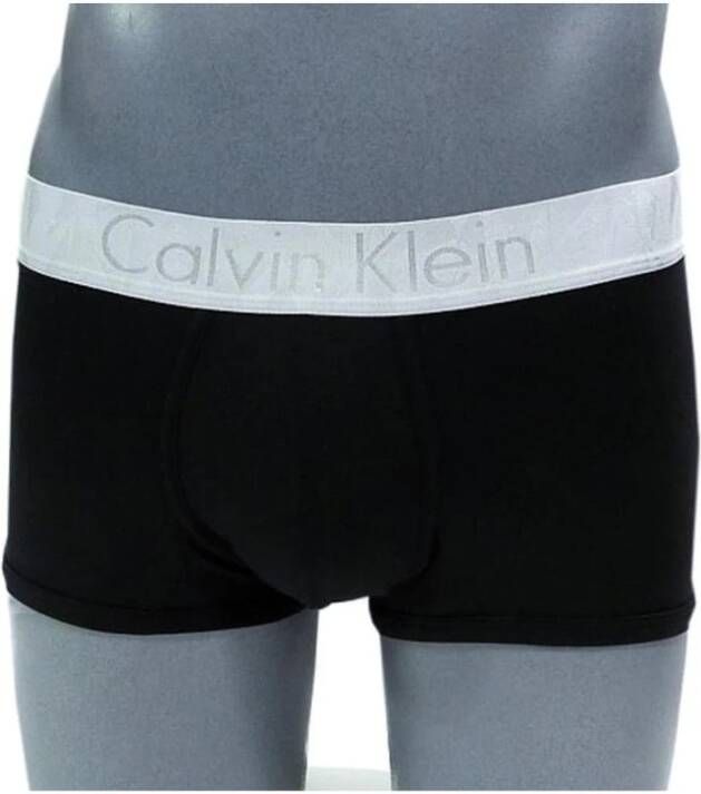 Calvin Klein Boxershorts met contrasterende tailleband Black Heren