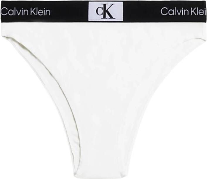 Calvin Klein Gedurfd en iconisch hoog getailleerd White Dames