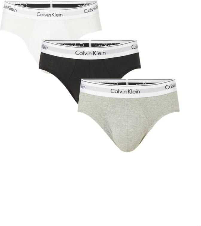 Calvin Klein Men slip Underwear 3 Hip Brief U2661G low waist pack new Grijs Heren