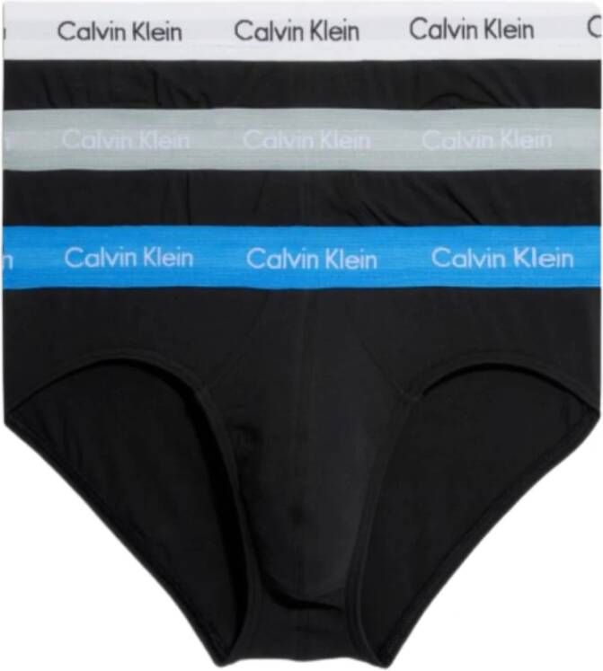 Calvin Klein Comfortabele Hip Briefs 3-Pack Black