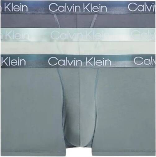 Calvin Klein Moderne Structuur Boxer Trunk 3-Pack Multicolor Heren