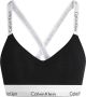 Calvin Klein Zwarte Print Beha Herfst Winter Collectie Black Dames - Thumbnail 2