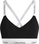 Calvin Klein Bralette-bh met ck-logo op de tailleband en schouderbandjes - Thumbnail 1