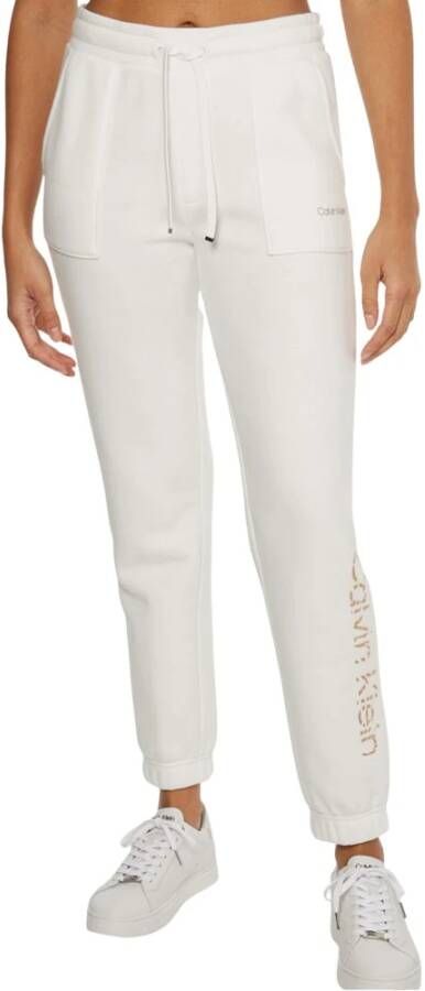 Calvin Klein Broek Wit Dames