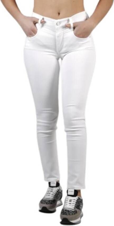 Calvin Klein Skinny Jeans voor Modieuze Vrouwen White Dames