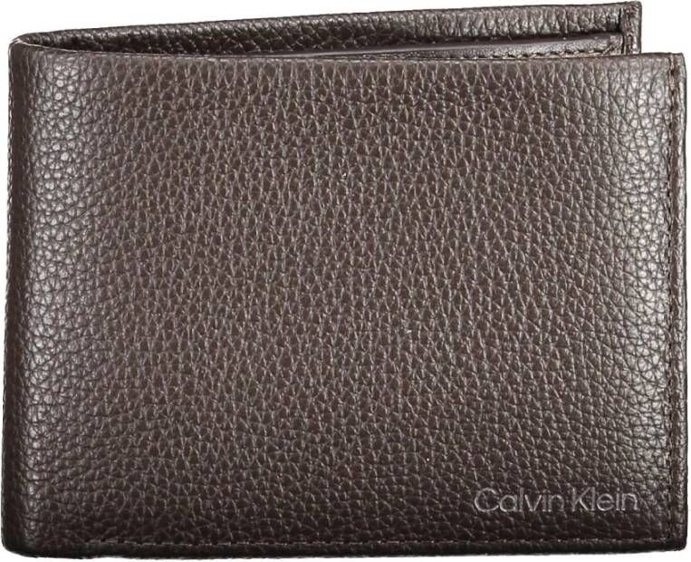 Calvin Klein Bruin Leren Herenportemonnee RFID-blokkering Brown Heren