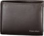 Calvin Klein Luxe Rfid Blokkerende Portemonnee met Dubbele Compartimenten Bruin Heren - Thumbnail 1