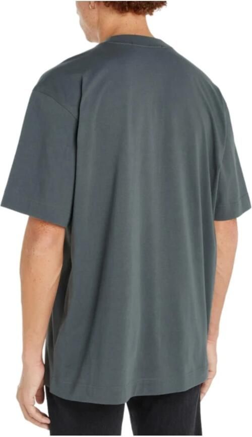 Calvin Klein Jeans Groene korte mouw monogram T-shirt Gray Heren - Foto 2