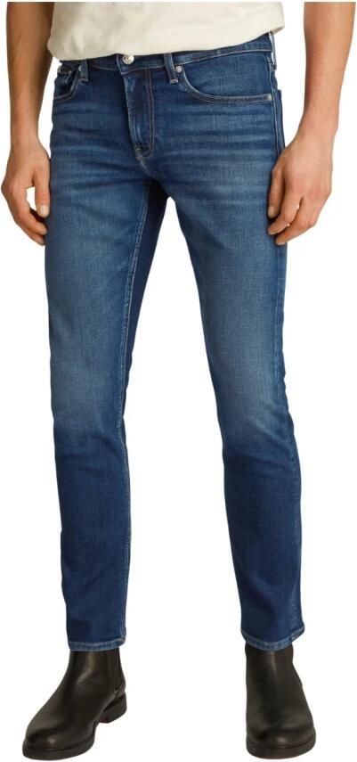 Calvin Klein Authentieke Straight Leg Blauwe Jeans Blue Heren - Foto 4