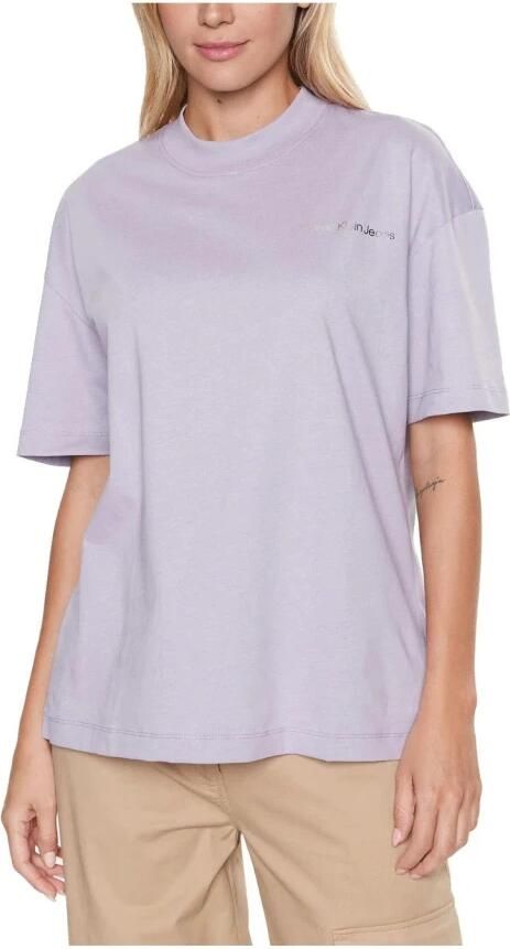 Calvin Klein Backphotoprint T-shirt in violet Purple Dames - Foto 3