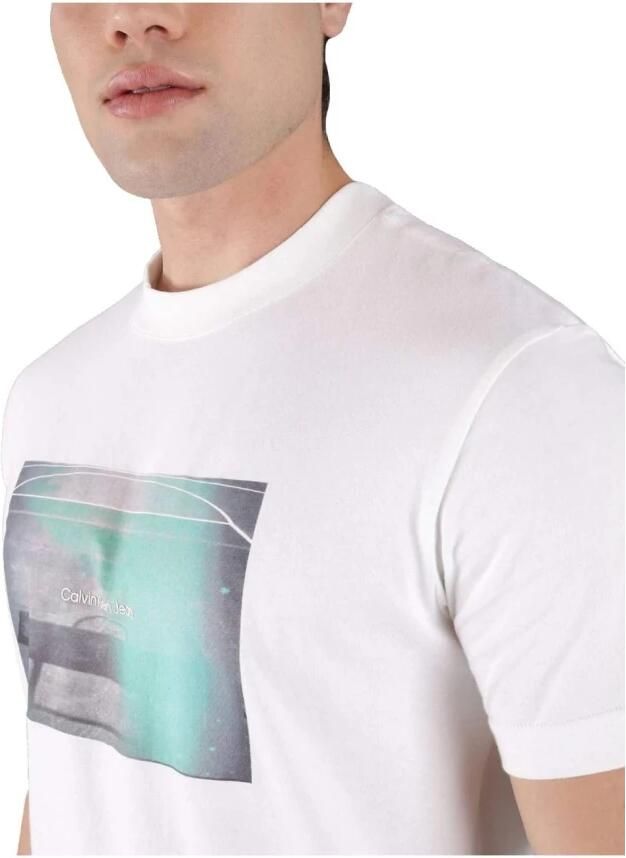 Calvin Klein Basketbalveld T-shirt White Heren