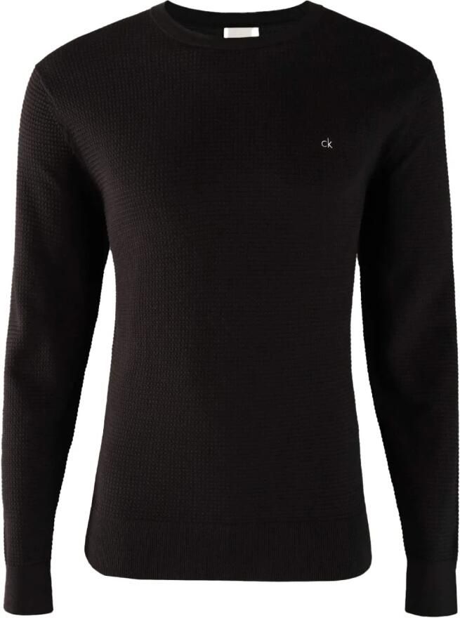 Calvin Klein Trui met ronde hals WAFFLE TEXTURE CN SWEATER - Foto 3