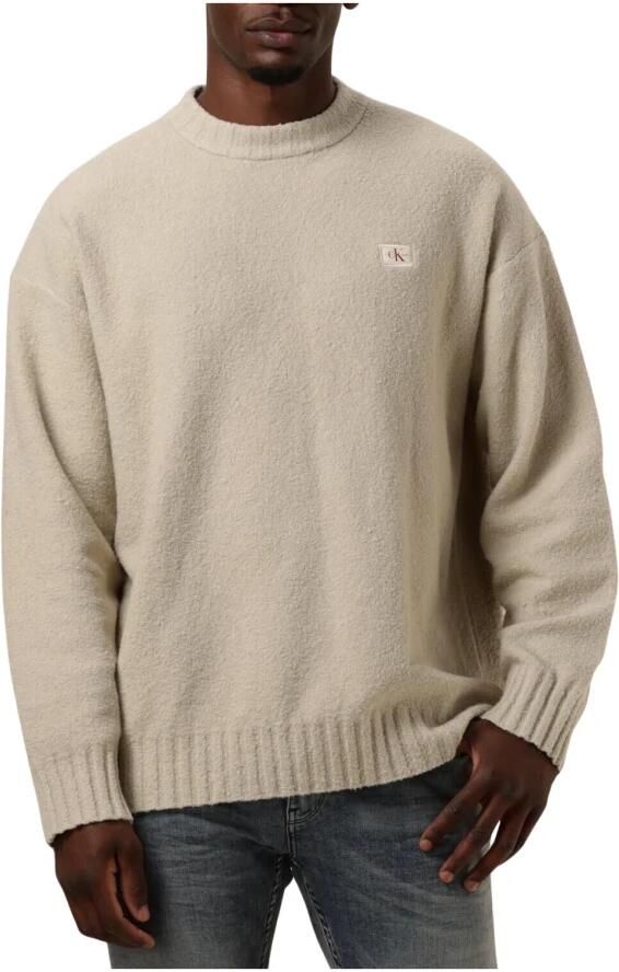 CALVIN KLEIN Heren Truien & Vesten Boucle Boxy Sweater Beige - Foto 7