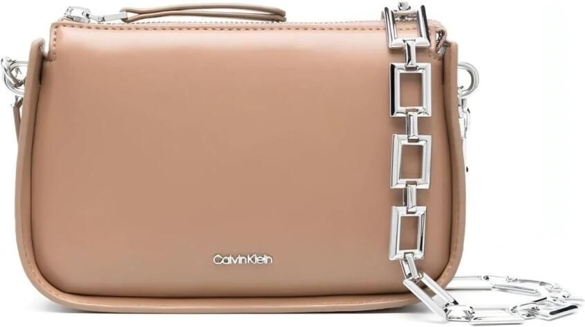 Calvin Klein Beige Chain Crossbody Clutch Beige Dames - Foto 4