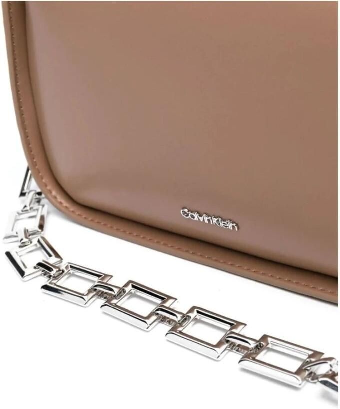 Calvin Klein Beige Chain Crossbody Clutch Beige Dames - Foto 3