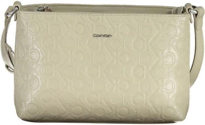 Calvin Klein Beige Polyester Schoudertas met Logo Beige Dames - Foto 3