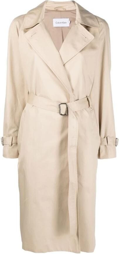 Calvin Klein Outdoorjack ESSENTIAL TRENCH COAT (set 2 stuks Met riem)