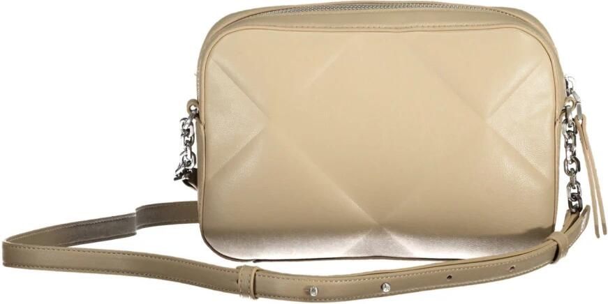 Calvin Klein Beige Schoudertas met Verstelbare Band Beige Dames - Foto 2
