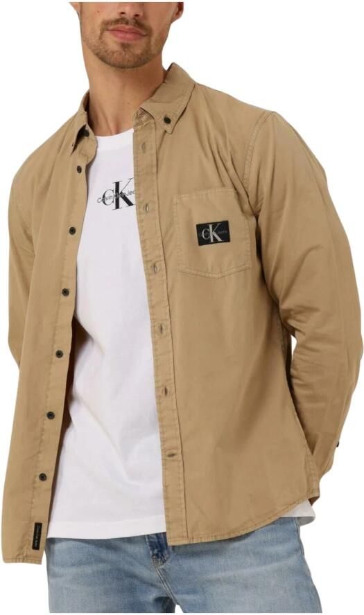Calvin Klein Beige Trendy Overshirt voor Mannen Beige Heren - Foto 6