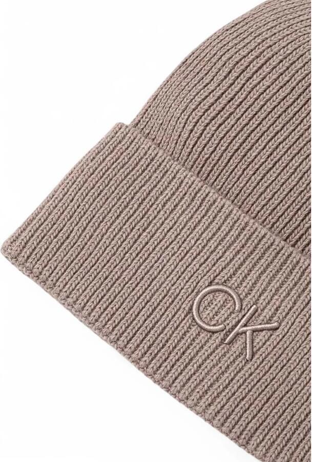 Calvin Klein Jeans Muts CK EMBROIDERY FINE RIB BEANIE K60K612590