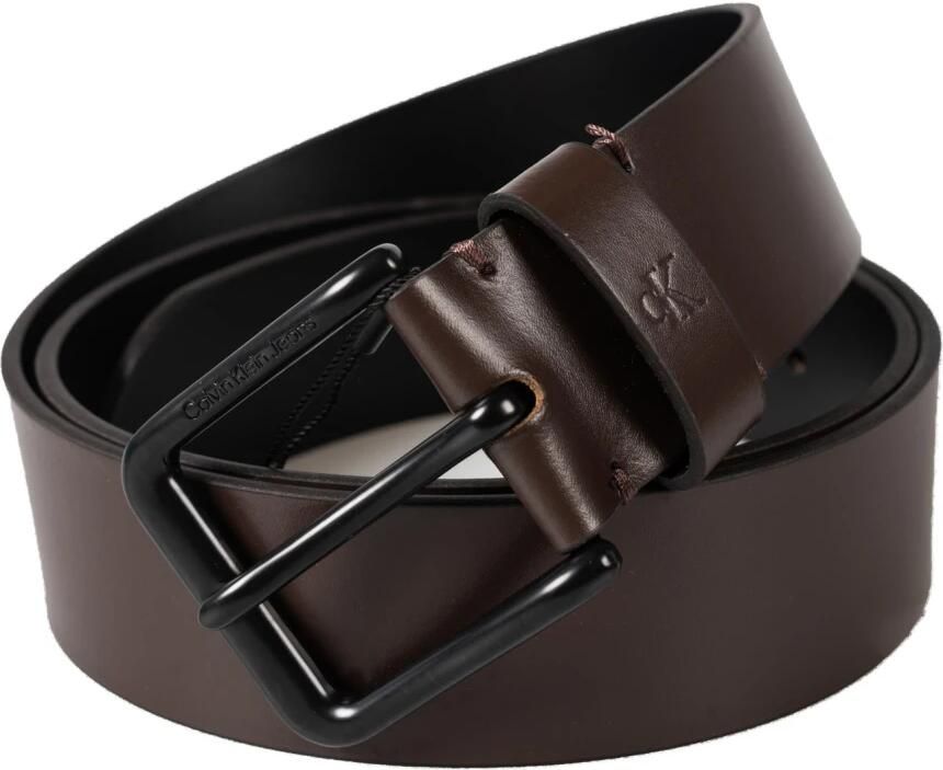 Calvin Klein Leren riem met metalen gesp - Foto 2