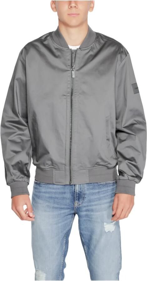 Calvin Klein Biologisch Katoenen Jas Herfst Winter Collectie Gray Heren - Foto 4