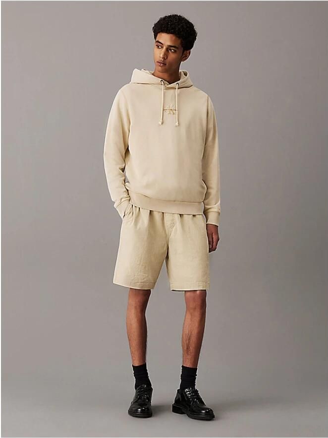 Calvin Klein Jeans Regular fit bermuda met tunnelkoord model 'TEXTURED' - Foto 2