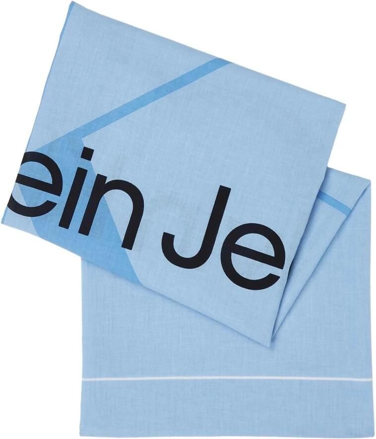 Calvin Klein Pashmina Sjaal Katoen Dames Collectie Blue Dames - Foto 3