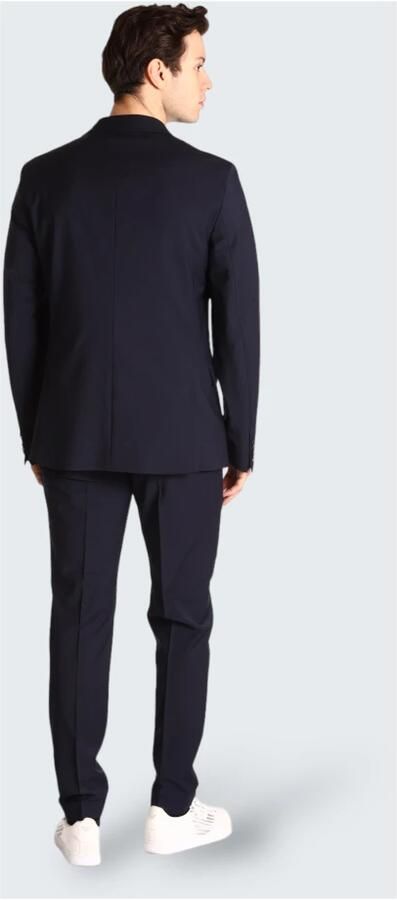 Calvin Klein Middernachtblauwe Single-Breasted Blazer en Broek Blue Heren - Foto 3