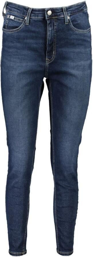 Calvin Klein Donkerblauwe Skinny Jeans High Rise Super Skinny Ankle