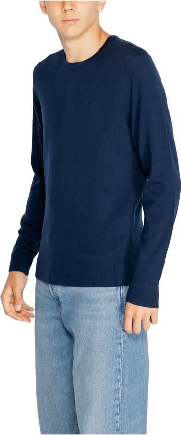 CALVIN KLEIN Heren Truien & Vesten Superior Wool Crew Neck Sweater Donkerblauw - Foto 6