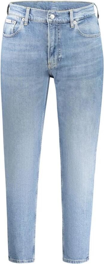 Calvin Klein Blauwe Katoenen Jeans & Broek voor Mannen Blue Heren