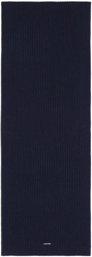 Calvin Klein Blauwe Katoenen Sjaal voor Mannen Blue Heren - Foto 2