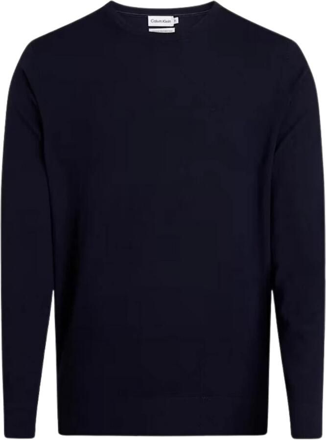 Calvin Klein Jeans Gerecyclede Wol Crew Neck Sweater Blue Heren