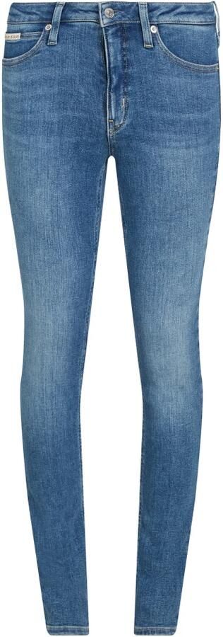 Calvin Klein Skinny fit jeans Mid rise skinny met stone-wash look met muntzakje